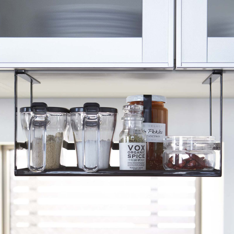 Yamazaki Home Under Shelf Spice Rack And Organizer For Kitchen Cabinets Steel Undershelf